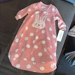 NWTCarter's Pink Polka Dot sleep sack size 0-3 months